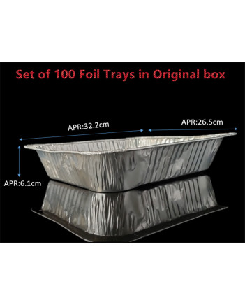 Aluminium Foil Tray Round BBQ Oven Roaster 36x36x6cm Super Quality Reliable Tray