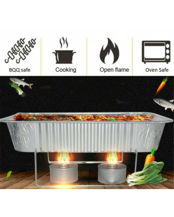 Aluminium Foil Tray Round BBQ Oven Roaster 36x36x6cm Super Quality Reliable Tray