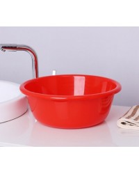 3xRound Plastic Wash Basin Double Thick Wash Bowl Random Color (2 size)