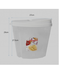 4L Plastic Cereal Dispenser Storage Box Kitchen Food Cantainer