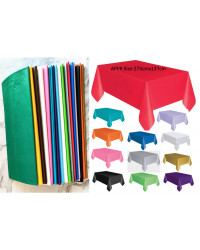 6 PCS Plastic Table Cloth Washable, Waterproof, Durable Table Cover